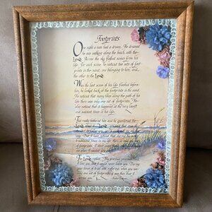 Framed Footprints Poem